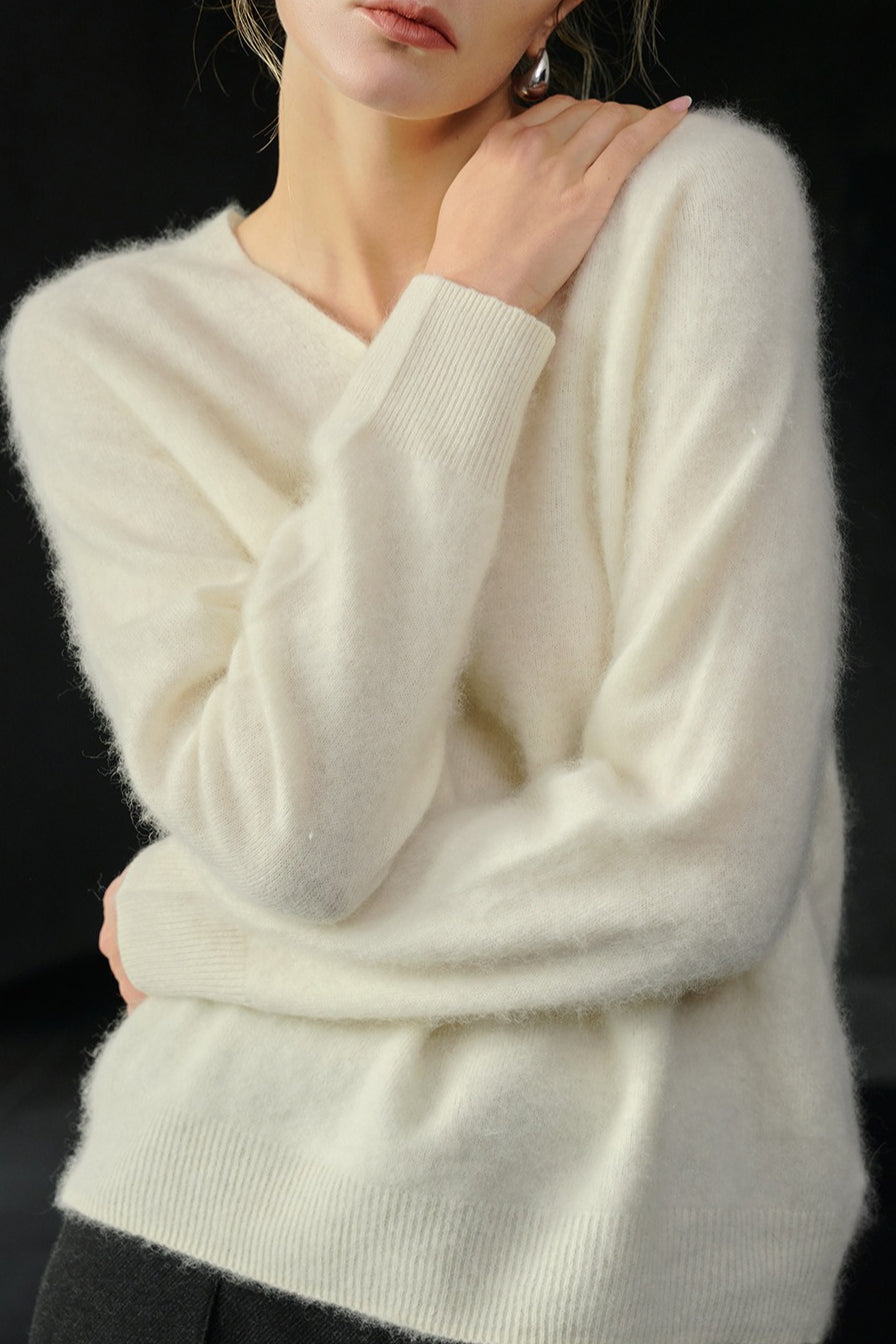 Relaxed Fit Wool Knit Top