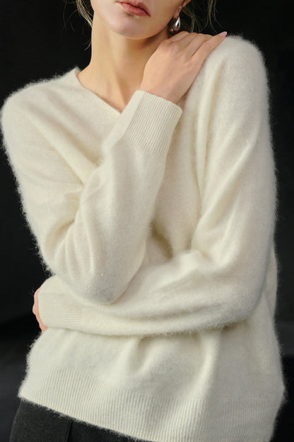 Relaxed Fit Wool Knit Top