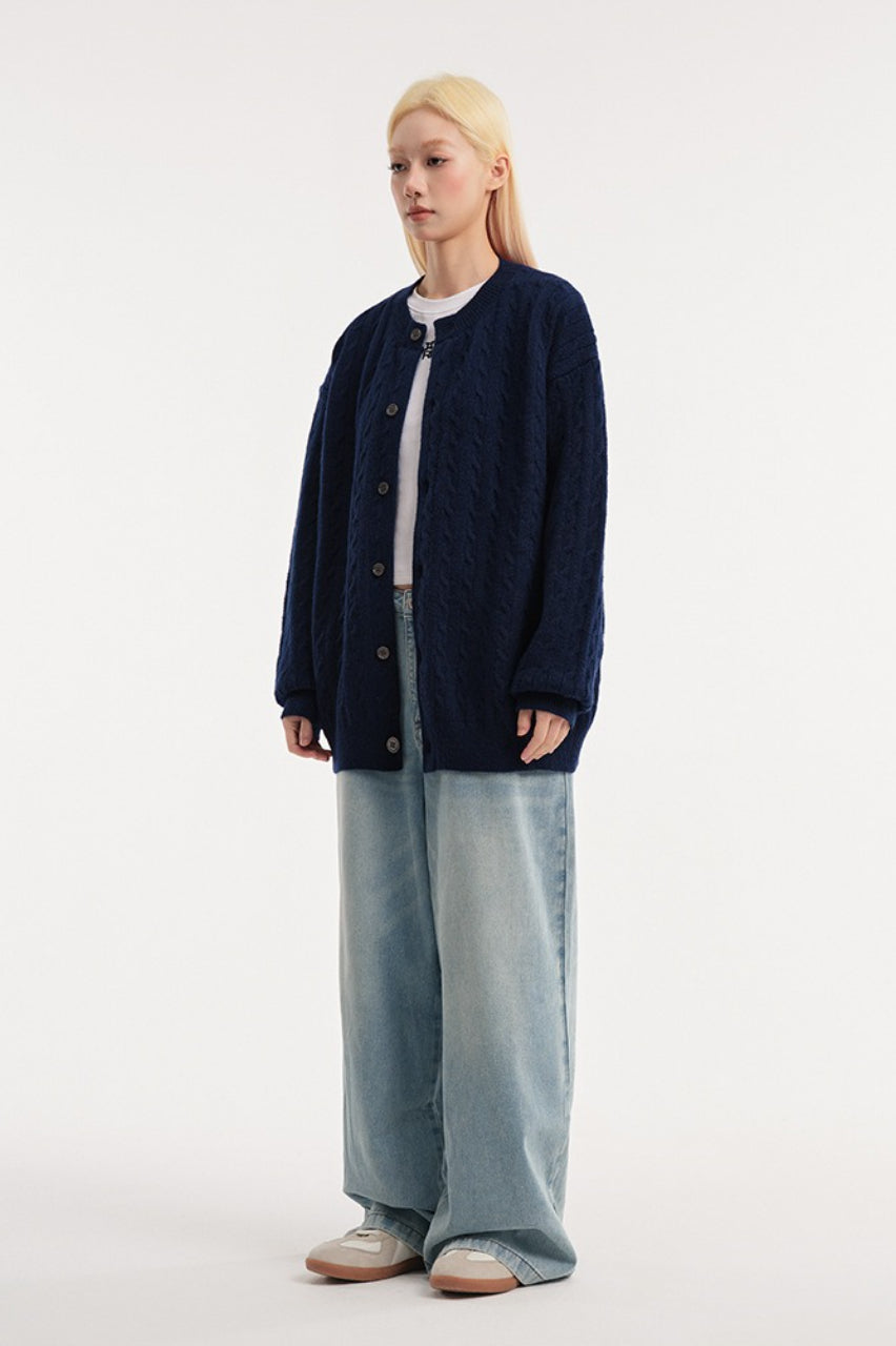 Cable Knit Vintage Cardigan