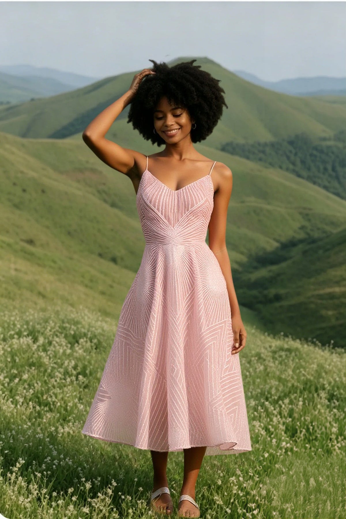 2024 Luxurious Long Formal Party Elegant Evening Midi Dress