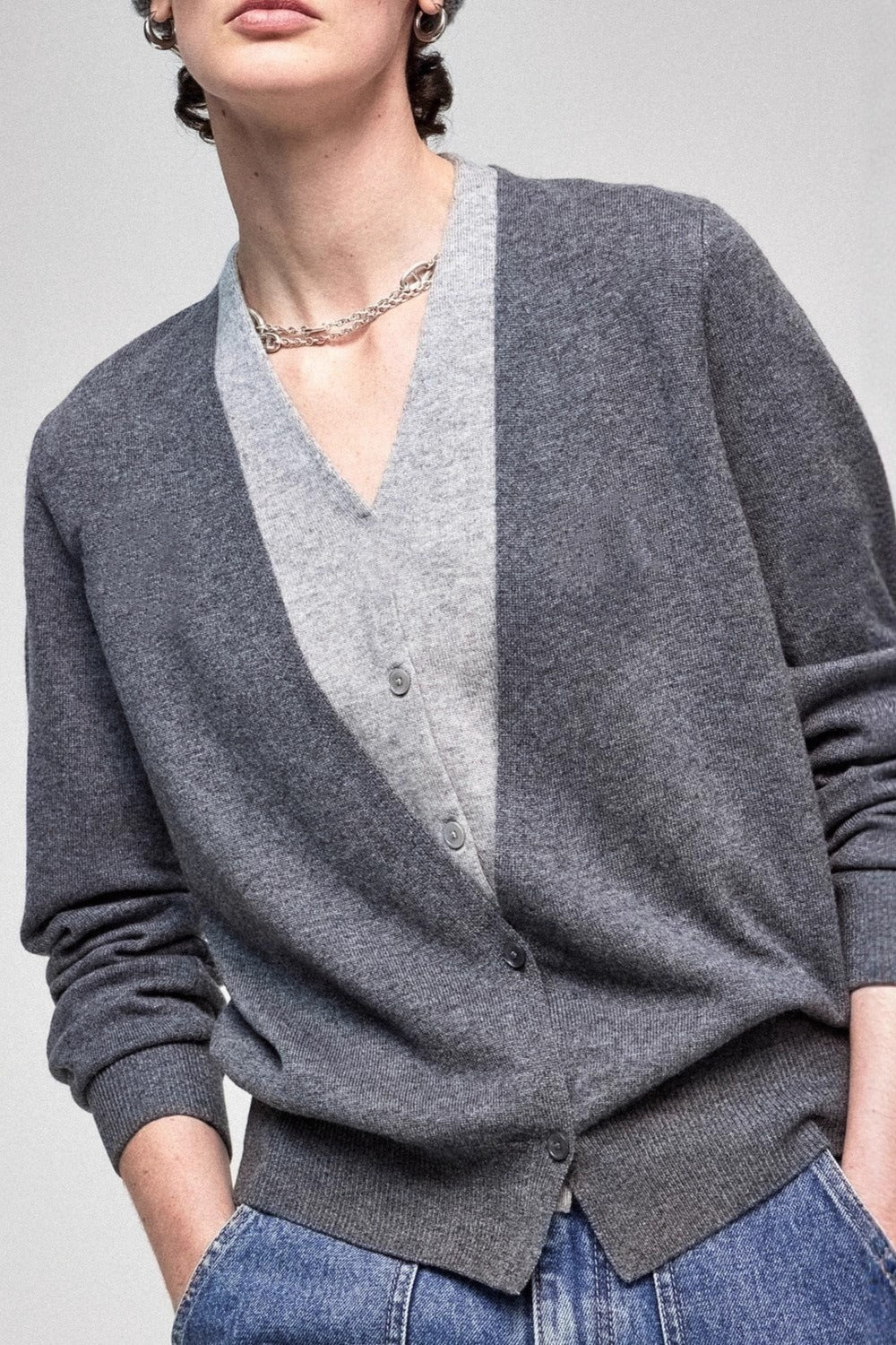 Two-in-One Pure Wool Knit Top