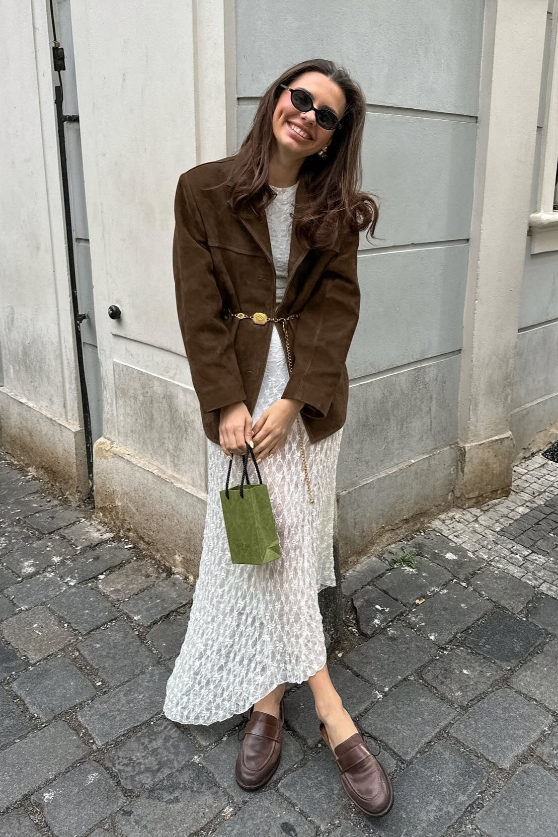 Vintage Suede Insulated Notch Lapel Coat
