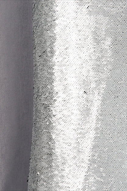 Metallic Sequin High Waisted Pencil Skirt