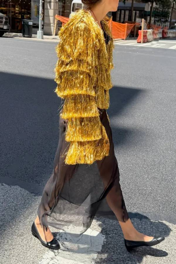 Gold Fringe Jacket