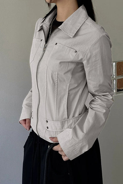 Minimalist Cargo Lapel Jacket