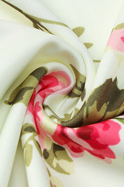 Printed Slim Strap Maxi Floral Dress