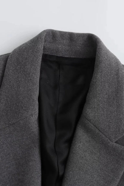 Oversized V-Neck Padded Blazer