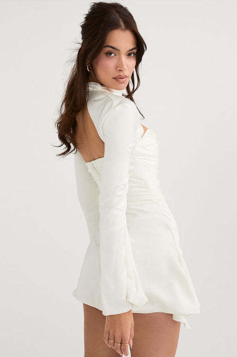 Knit Classic Color Cocktail Dress