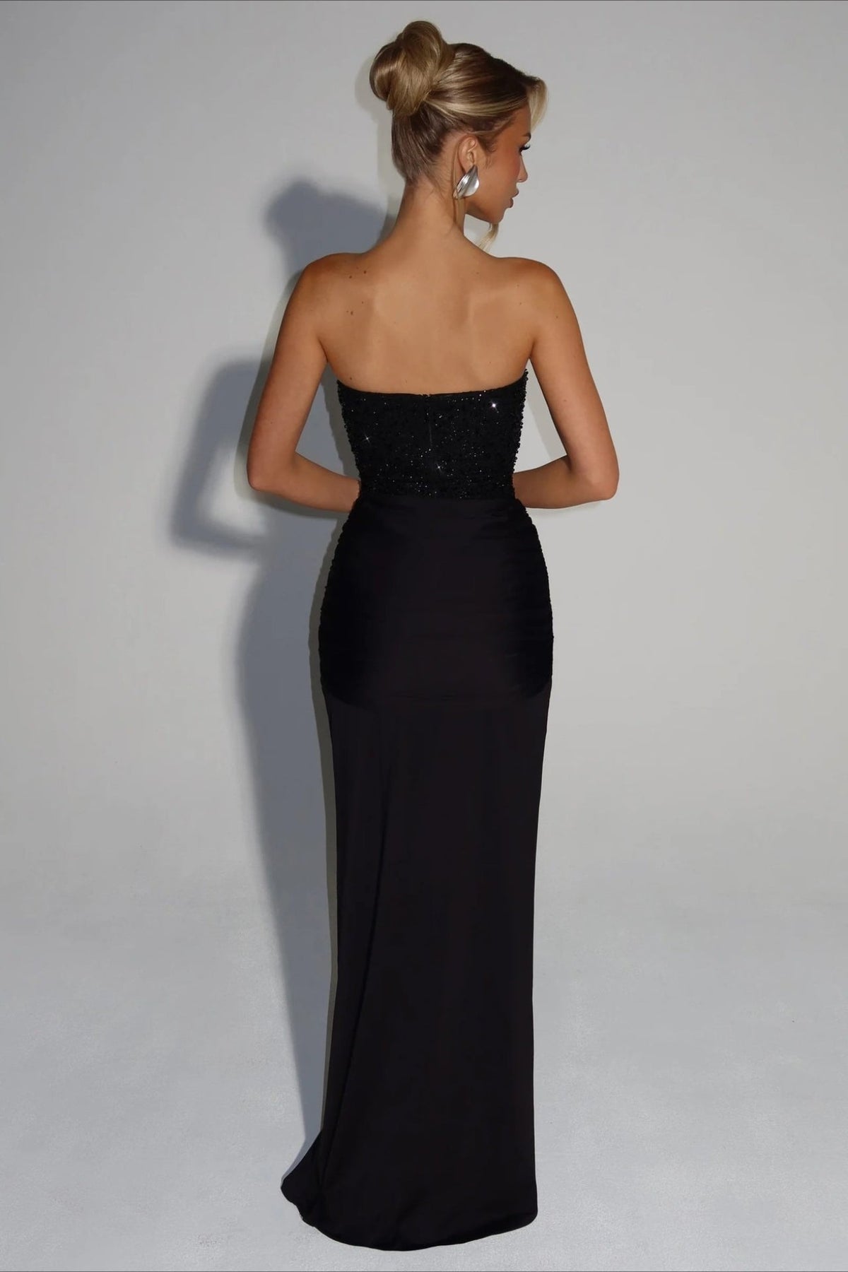 Deep Plunge Bodycon Mermaid Gown Prom Dress