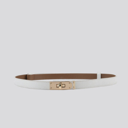 Locking Clasp Slim Elegant Waist Belt