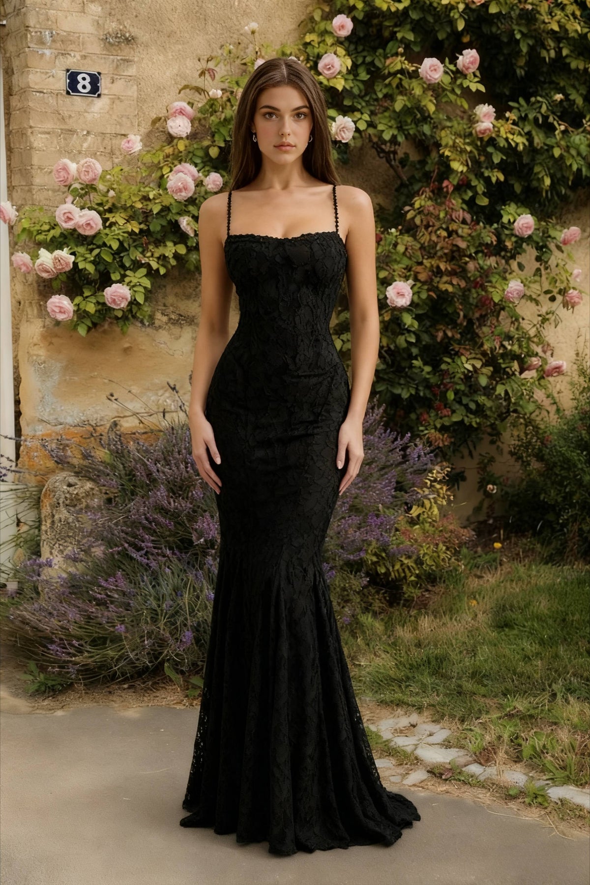 Elegant Maxi Mermaid Spaghetti Strap Dress