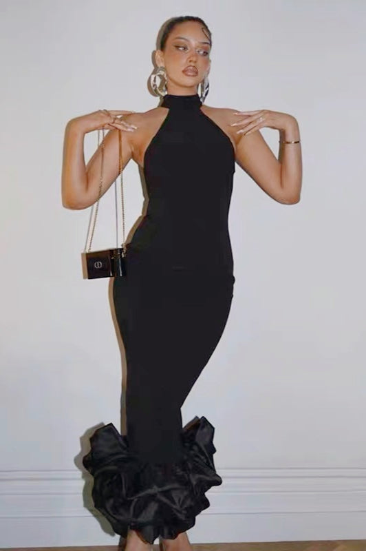 Bandage Halter Mermaid Birthday Dress