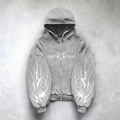 Retro Graphic Oversized Hoodie