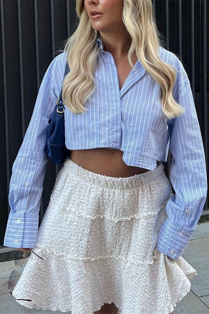 Irregular Hem Street Style Blouse