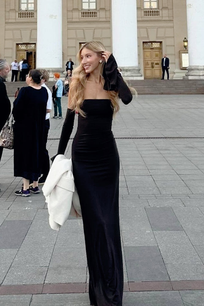 Wrap Style Off-Shoulder Mermaid Birthday Dress