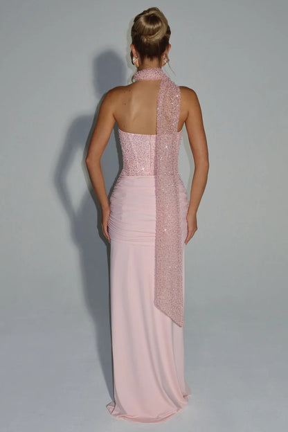 Strapless Ruched Zipper Slim Fit Formal Dress