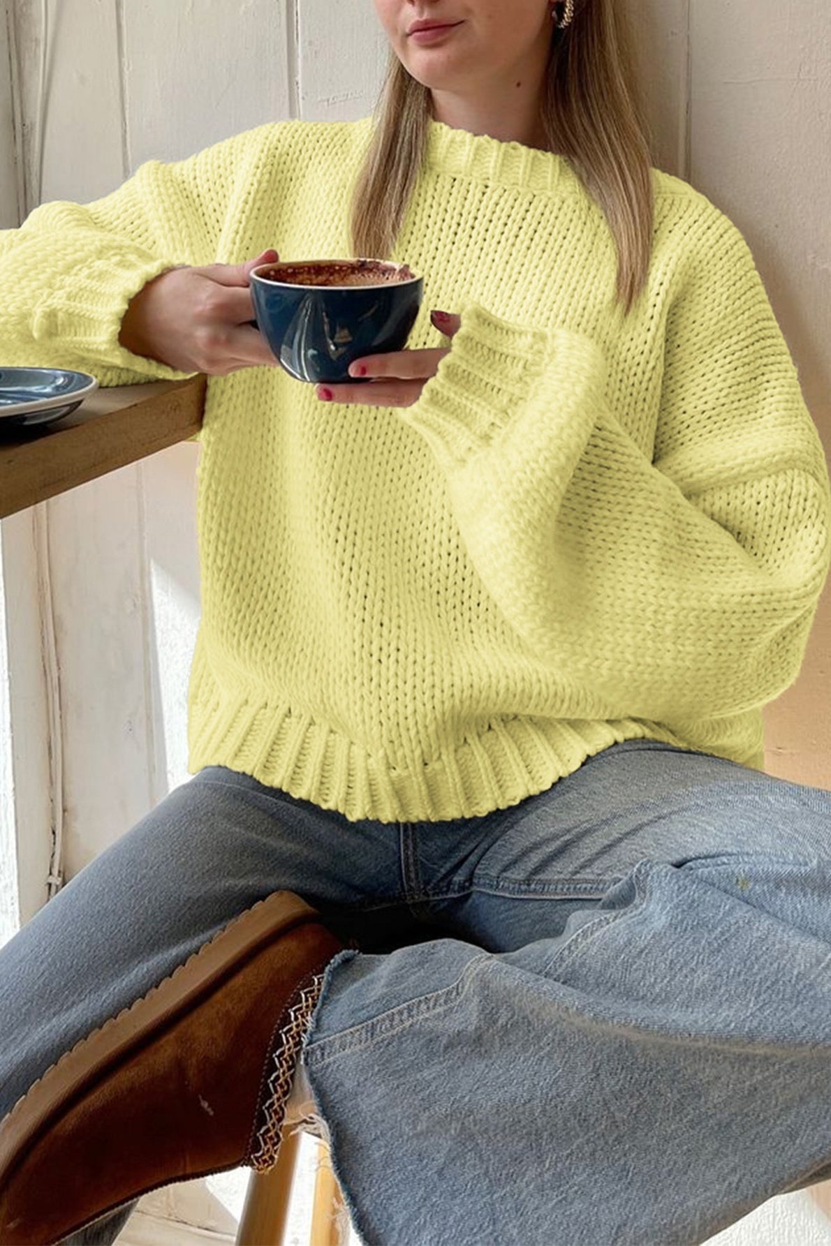 Basic Crew Neck Layering Sweater