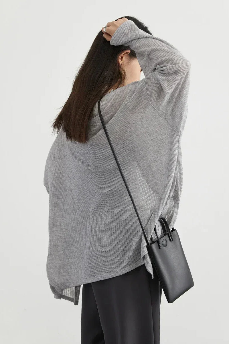 Lightweight V-Neck Knit Cardigan