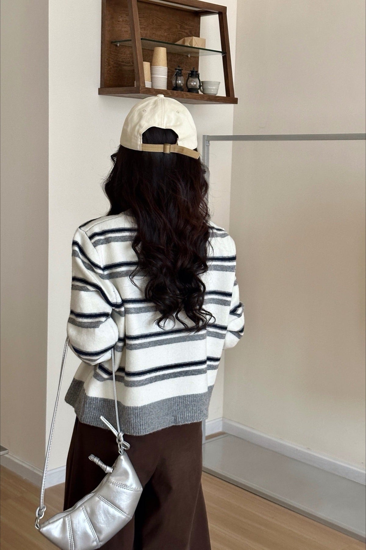 Colorblock Striped Knit Sweater