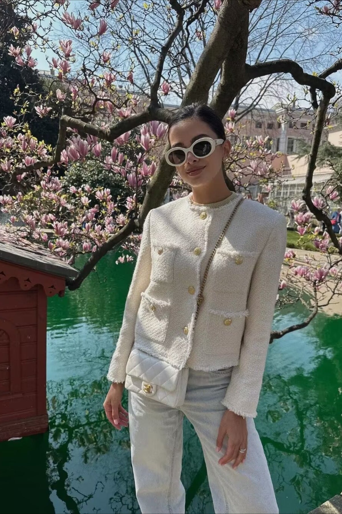 Single Breasted Short Textured Wool Coat