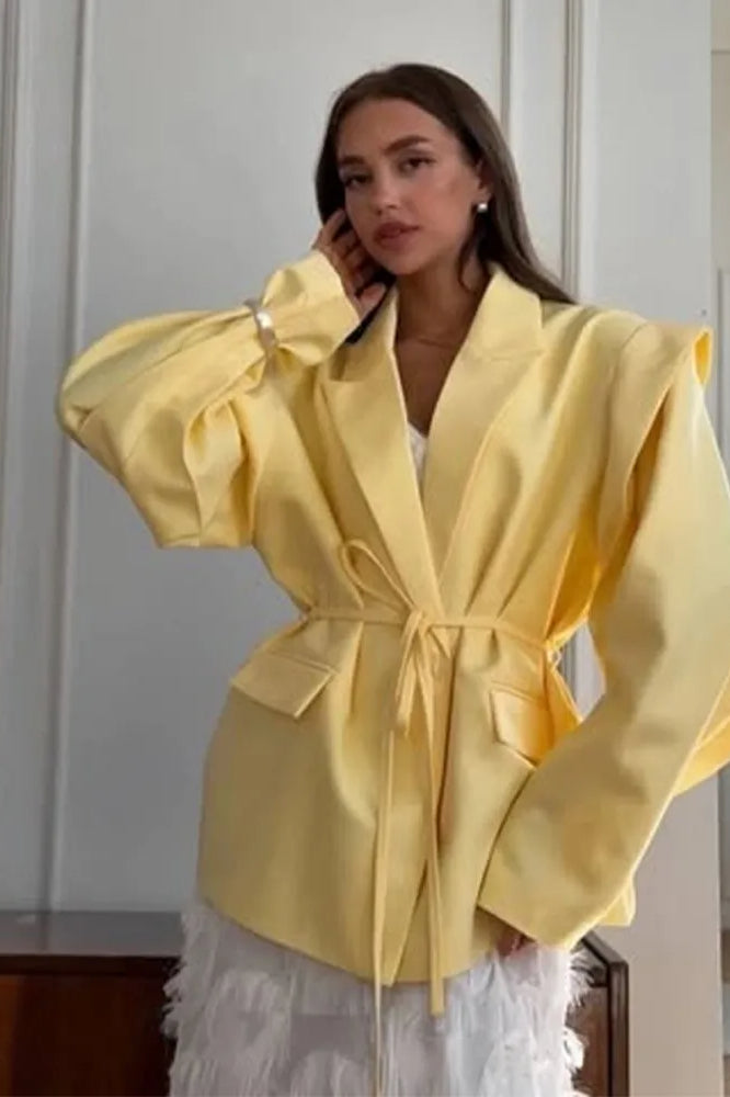 Elegant Turn-down Collar Blazer