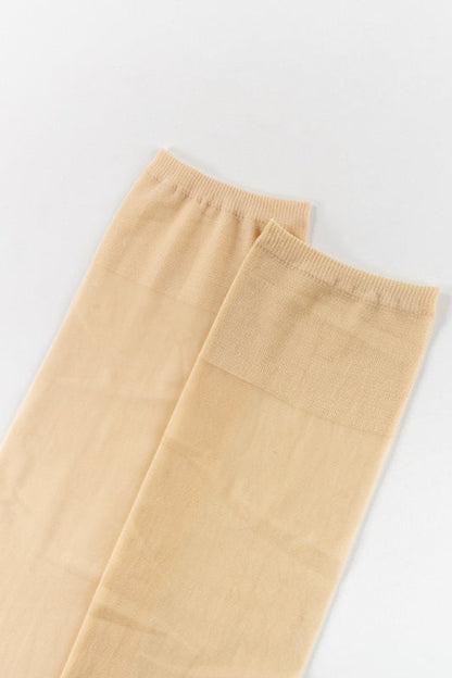 Sheer Silicone Grip Knee High Stockings