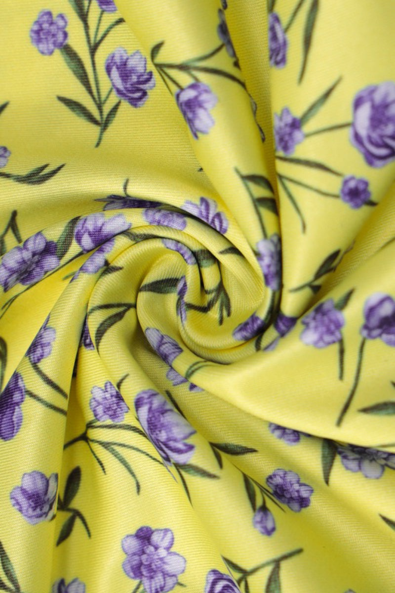 Slit Backless Slim Strap Floral Dress