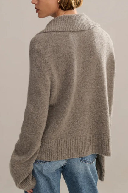 Loose Fit V Neck Knit Sweater