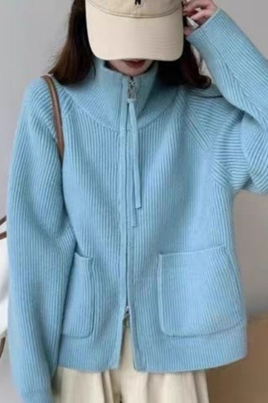 Loose Fit High Neck Sweater