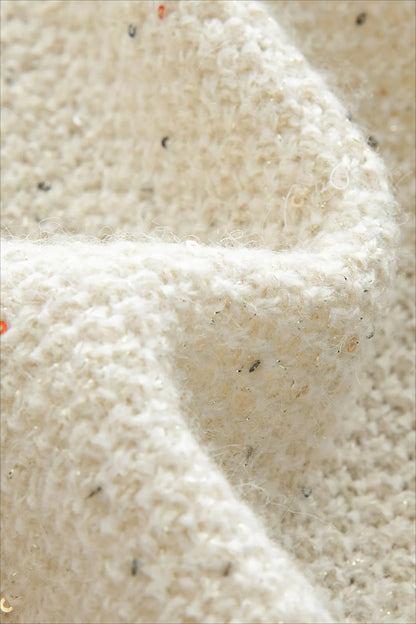 Casual Round Neck Knit Cardigan