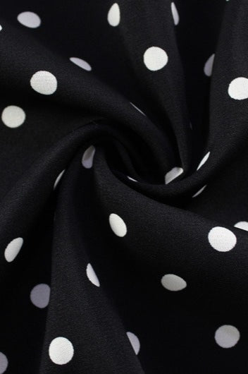 Polka Dot Spaghetti Strap Sweetheart Tie Front Bodycon Midi Dress