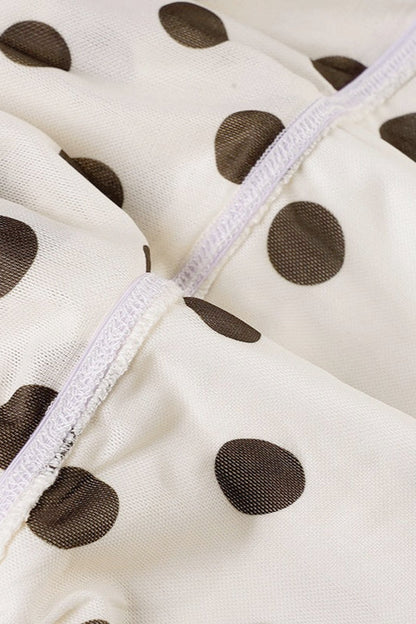Polka Dot Backless Bodycon Birthday Dress