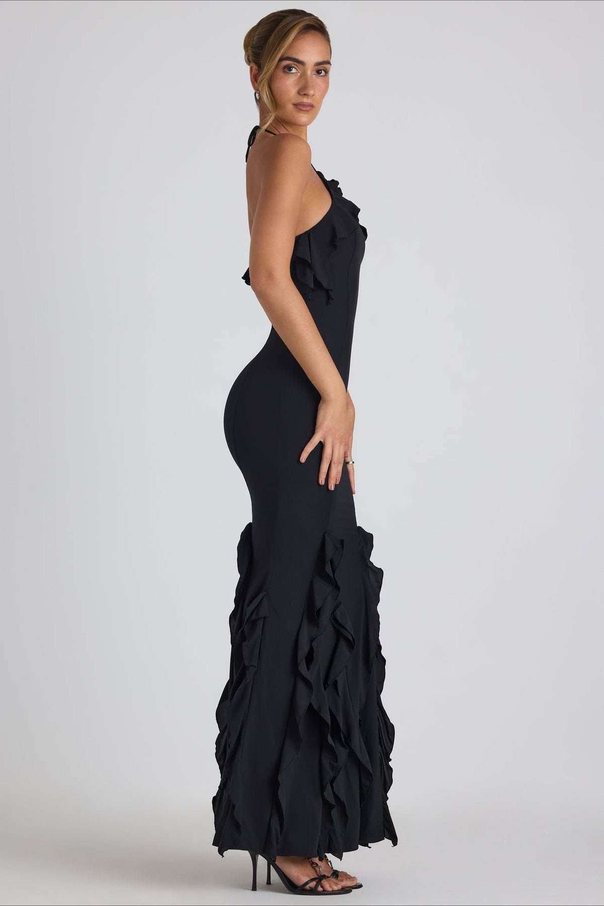 Bodycon Ruffle Hem Party Dress