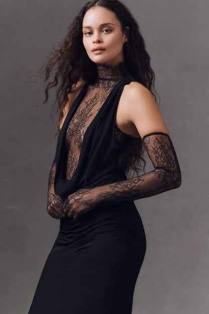 Sexy Cut Out Bodycon Maxi Dress