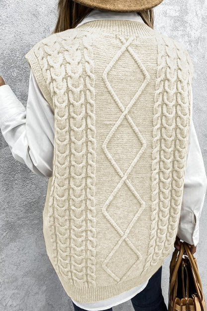Oversized Vest Knit Sweaters Tank Pullover Fall Outfit