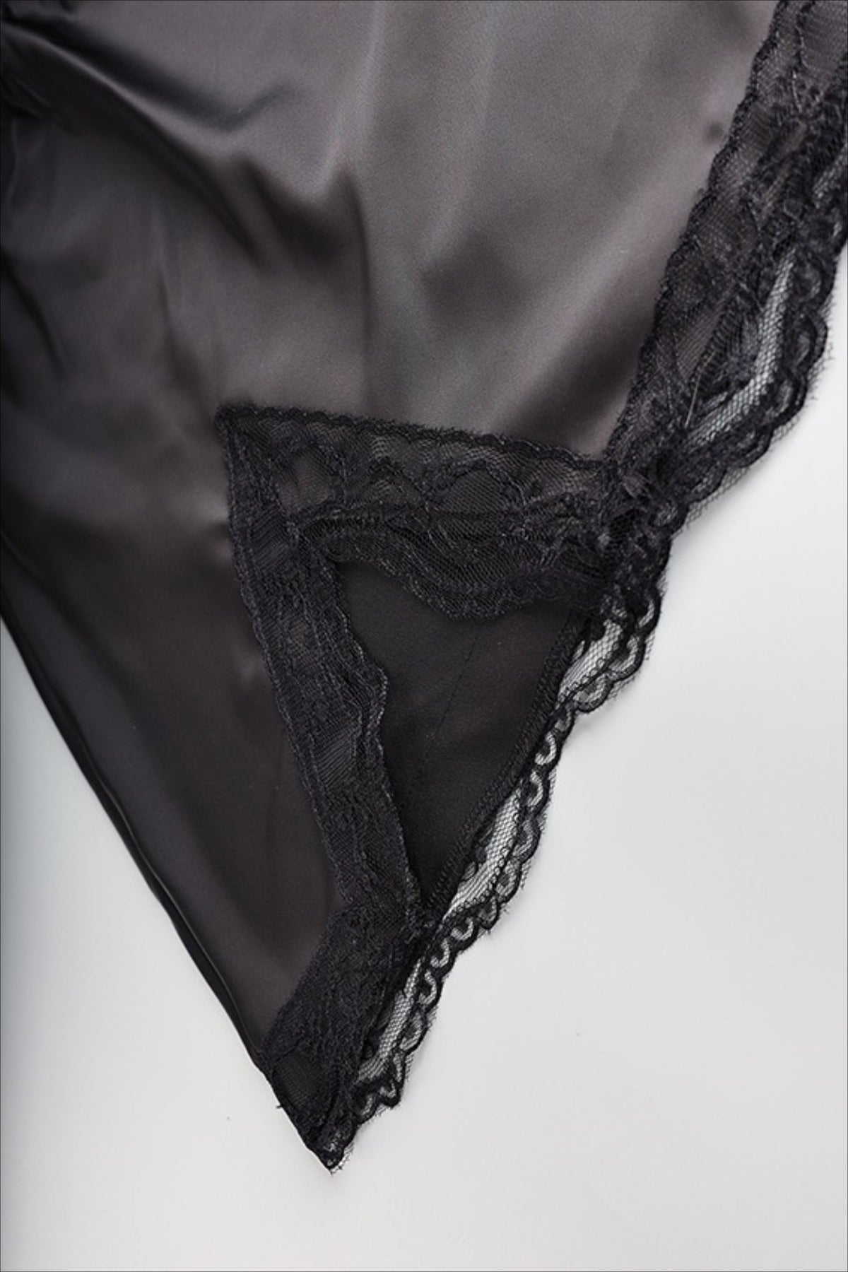 High Waist Lace Panel Slit Office Mini Skirt