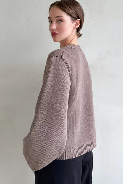 V Neck Pocket Detail Cardigan