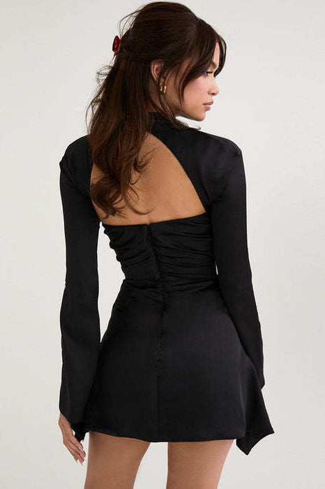 Knit Classic Color Cocktail Dress