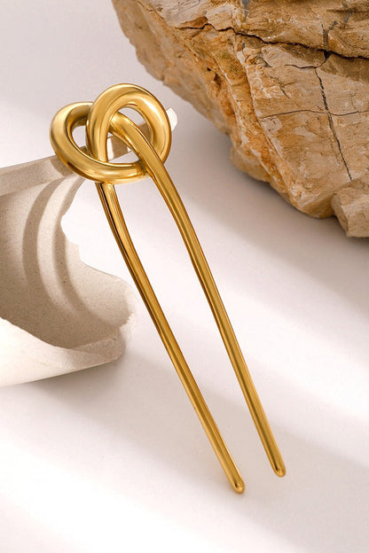 Elegant Polished Stainless Steel Hairpin