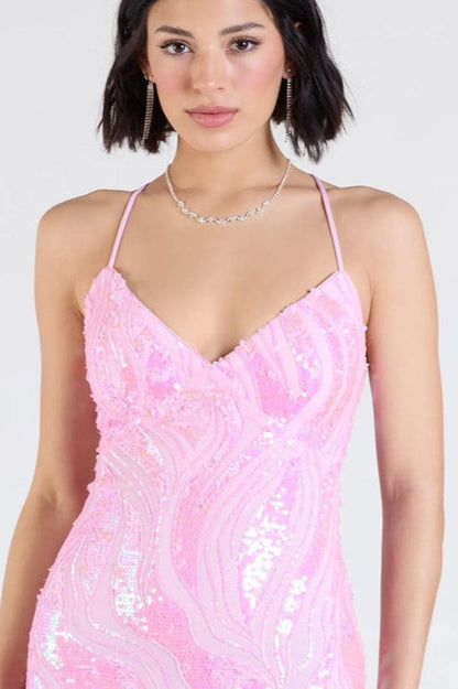 Elegant Sequin Party Formal Evening Sequin Dress
