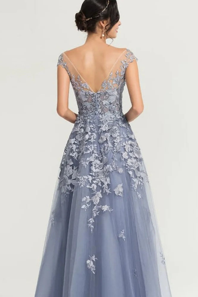 Lace Tulle Ball Gown Prom Dress