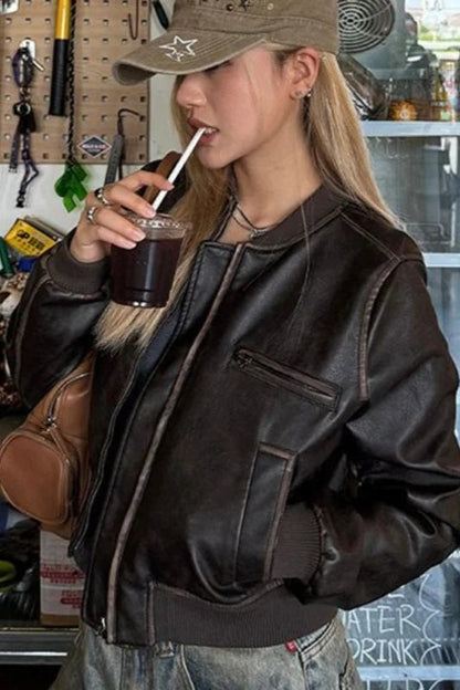 Handmade Biker Leather Jacket