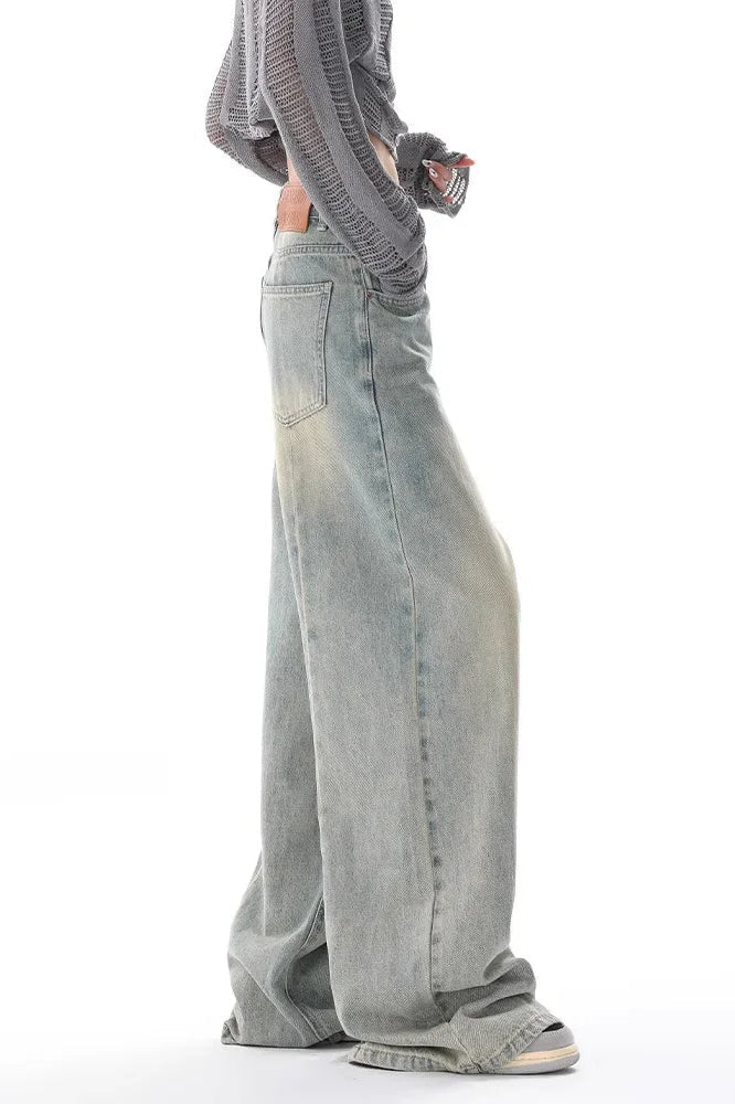 Vintage Wide Leg High Waist Jeans