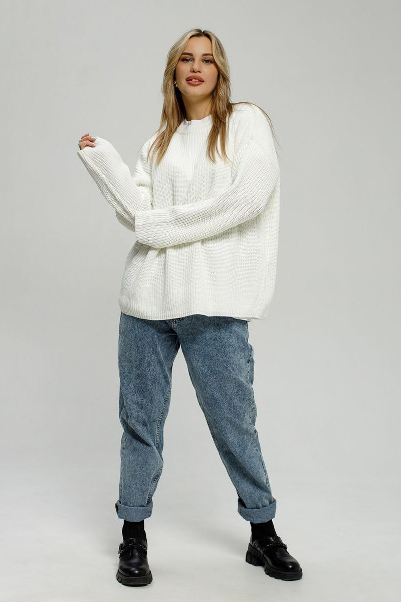 Loose Fit Pullover Knit Sweater