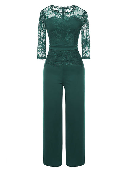 Summer Women Clothing Dunhuang Sexy Lace Jumpsuit