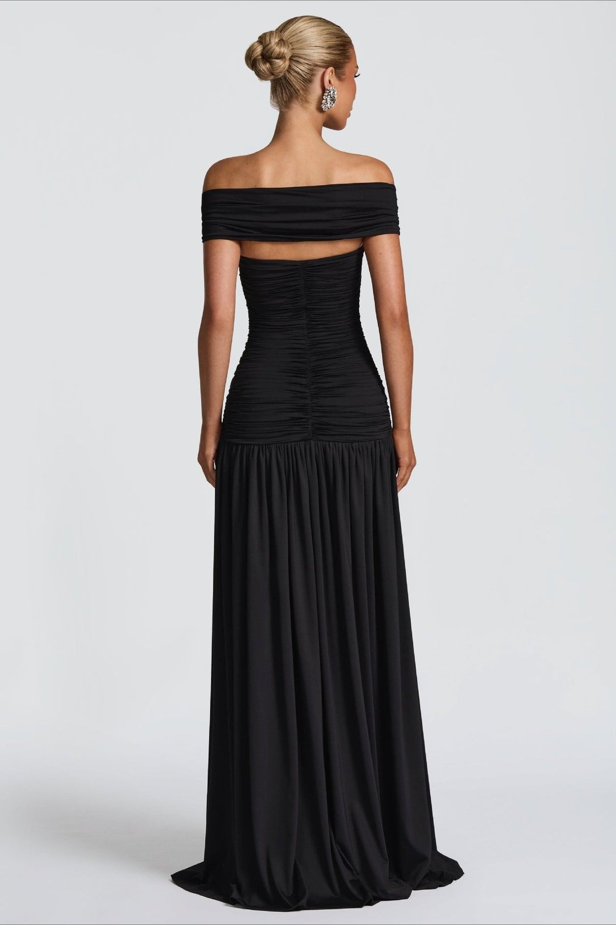 Paneled Bodycon Gown Prom Dress