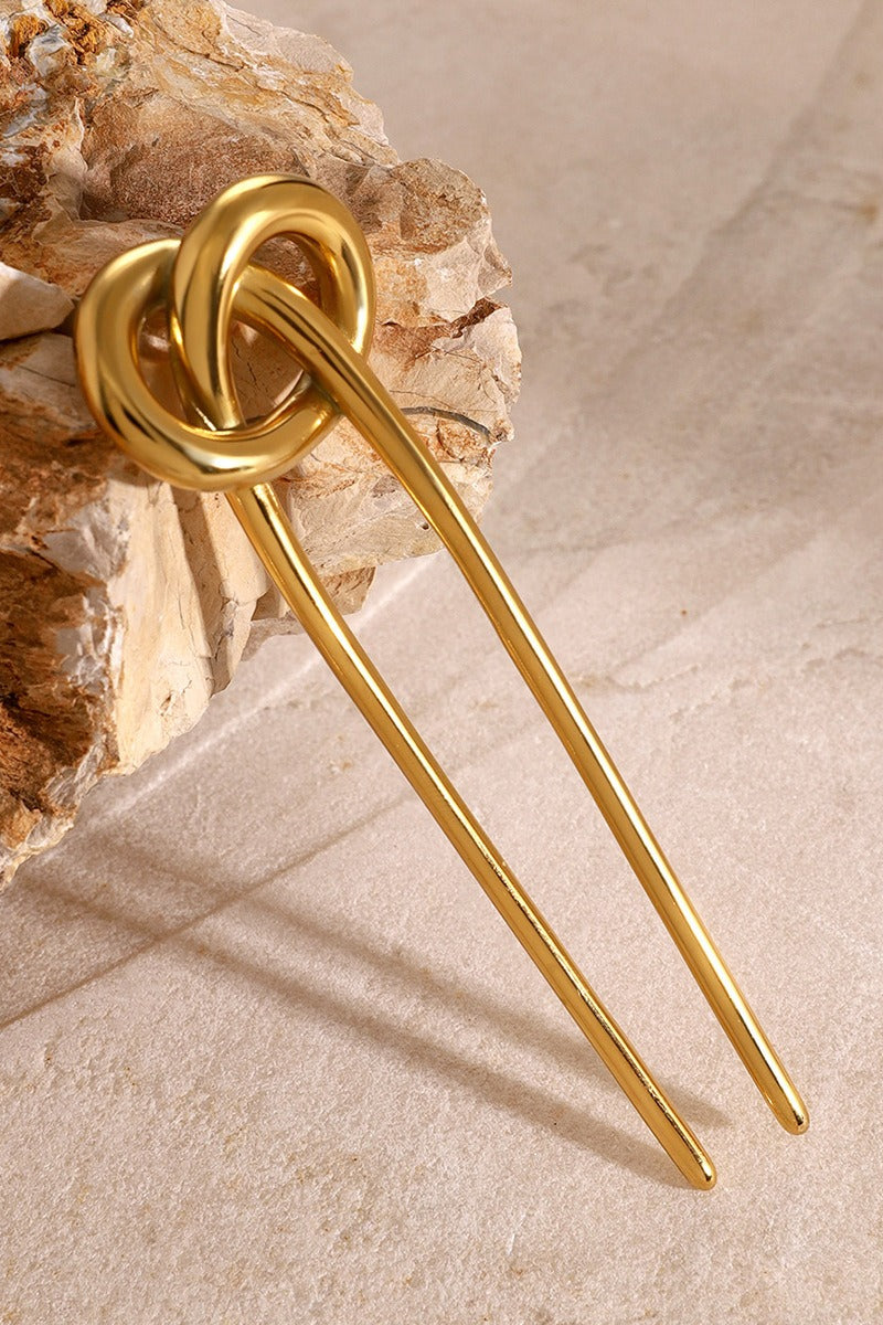 Elegant Polished Stainless Steel Hairpin