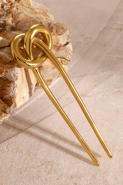 Elegant Polished Stainless Steel Hairpin