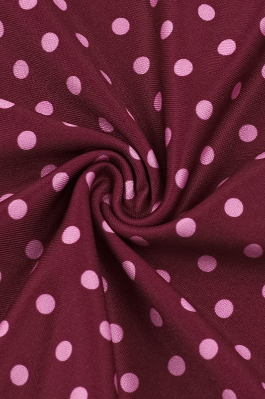 Backless Polka Dot Cami Maxi Dress