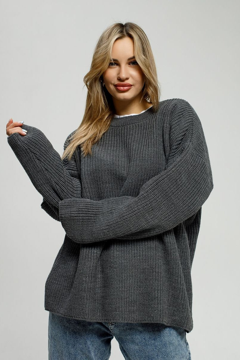 Loose Fit Pullover Knit Sweater